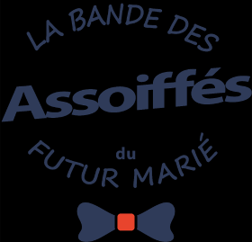 Célébrez l'enterrement de vie de garçon avec style grâce à ce motif unique "La Bande des Assoiffés du Futur Marié". Parfait pour équiper tou...
